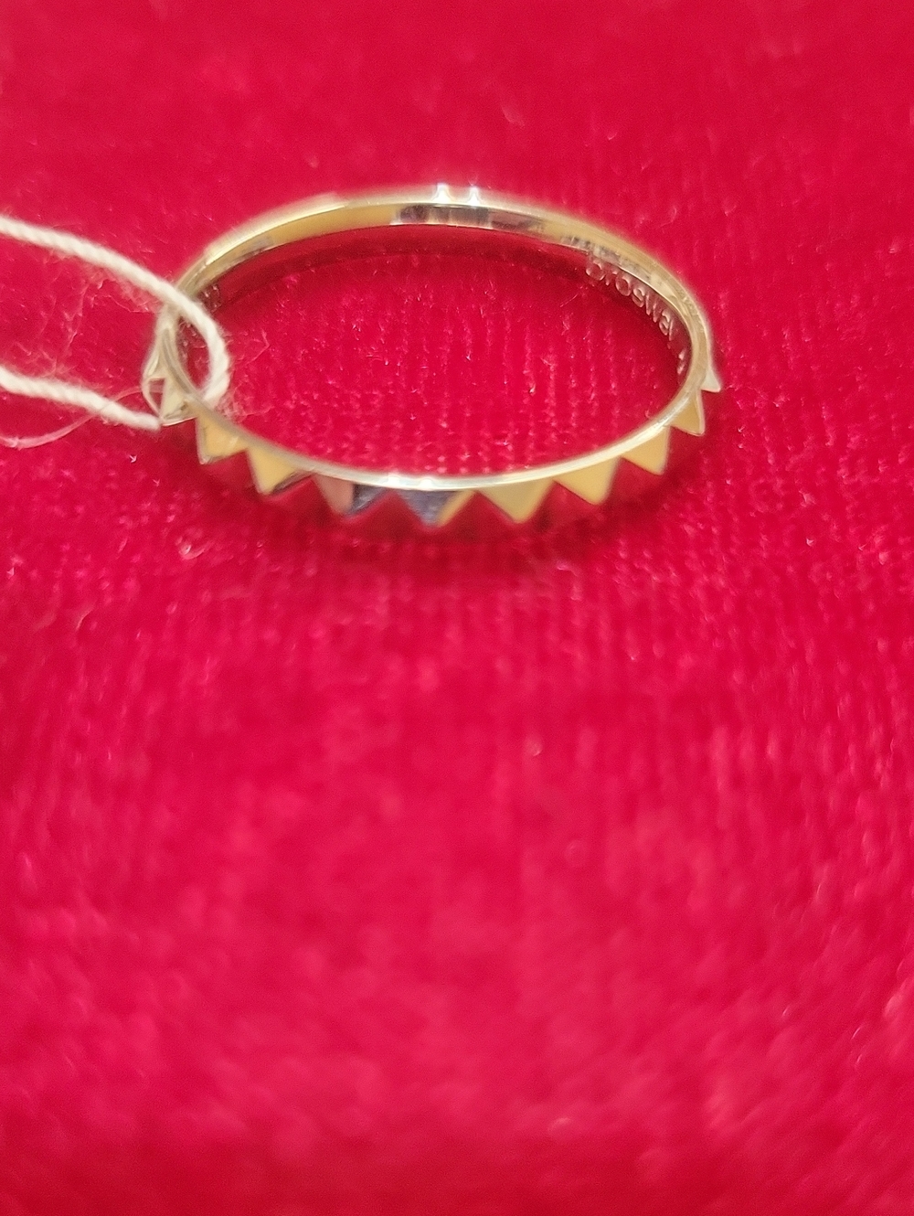NWT Brosway Italia Silver Spike Stackable Ring for Women
